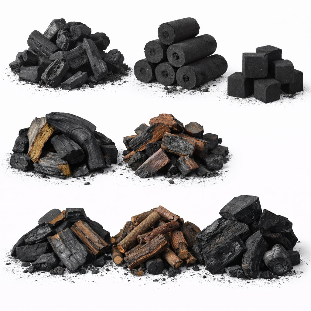 Charcoal products prepared for export distribution
