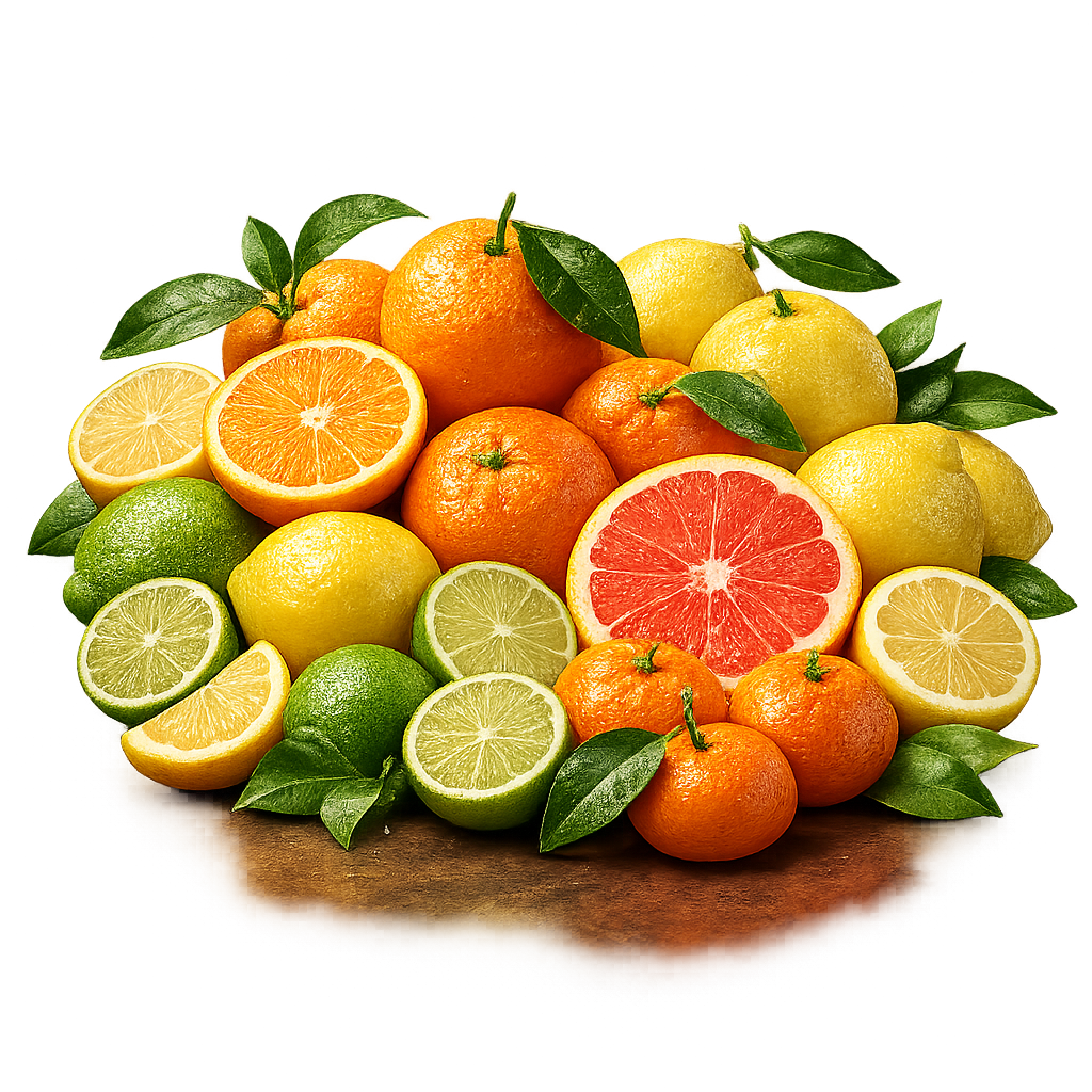 Citrus fruits displayed for export supply