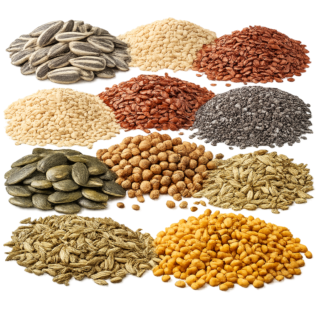 Agricultural seeds and grains for export needs