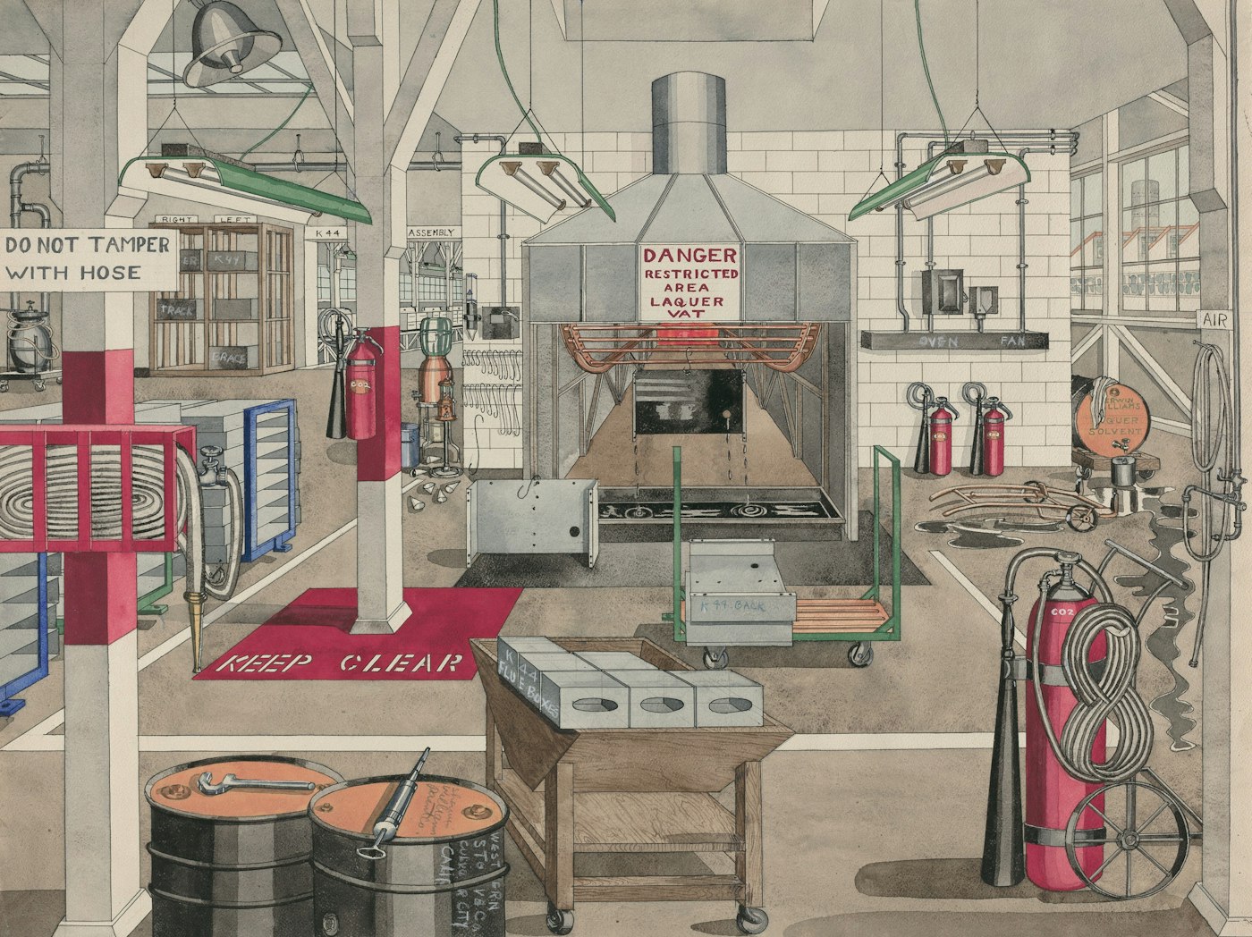 Industrial chemical drums and containers related to defoamers and workability control agents